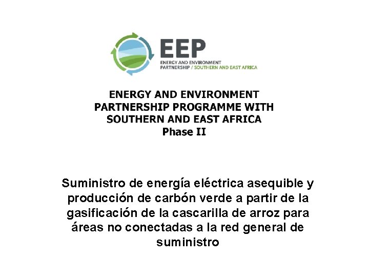 Suministro de energía eléctrica asequible y producción de carbón verde a partir de la