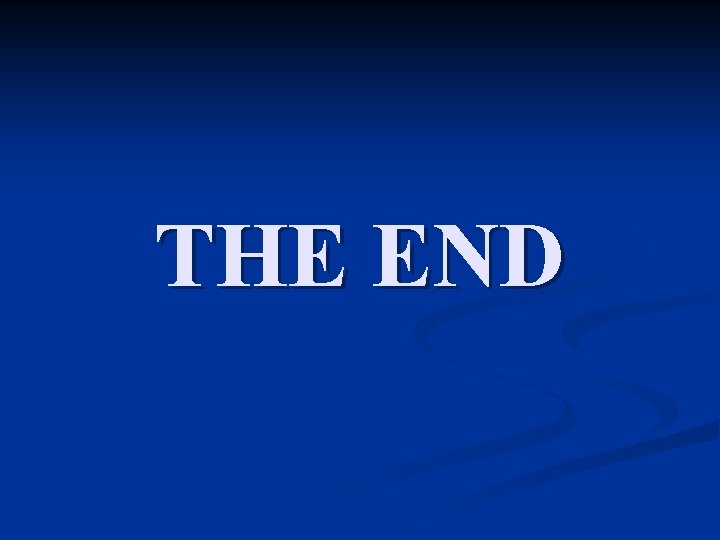 THE END 