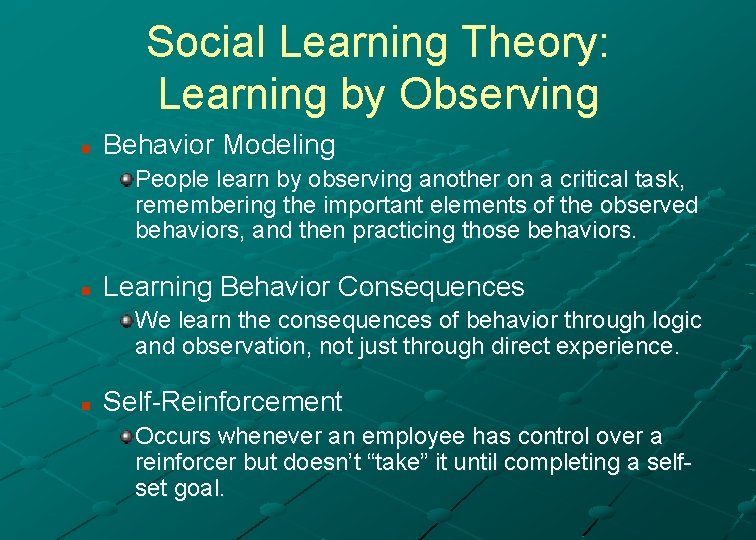 Perception and Learning in Organizations Chapter 3 By