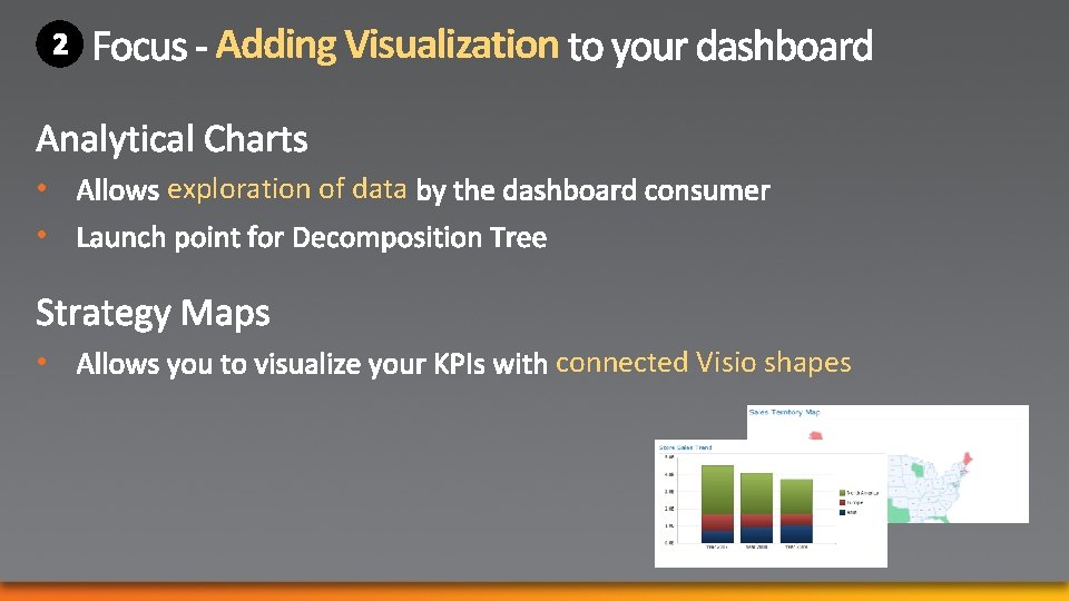Adding Visualization • • • exploration of data connected Visio shapes Adding Visualization • • • exploration of data connected Visio shapes