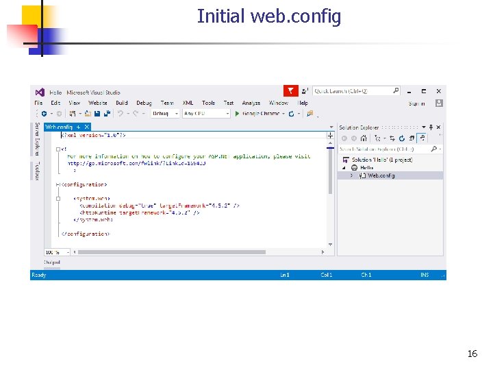 Initial web. config 16 