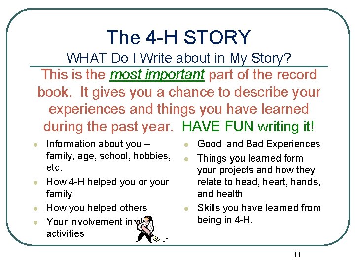 How to Complete Your 4 H Record Book