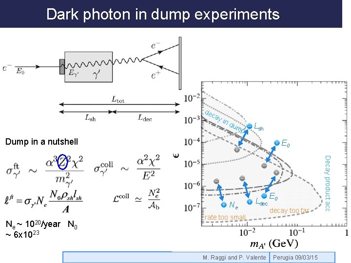 Dark photon in dump experiments de cay in d um p Lsh Dump in