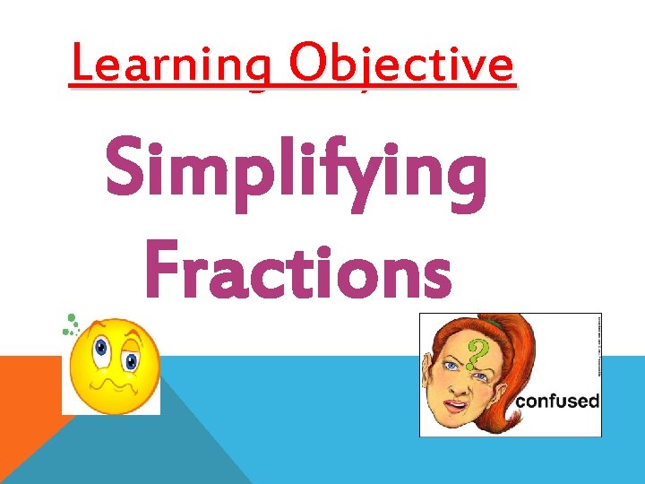 Learning Objective Simplifying Fractions 