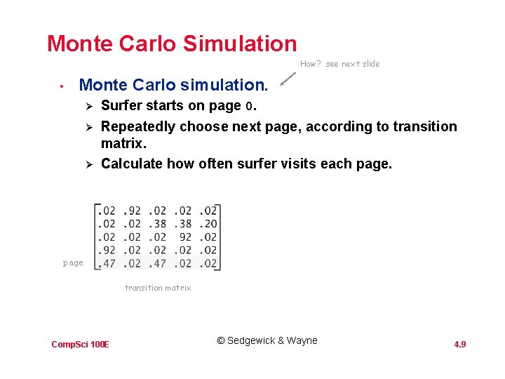 Monte Carlo Simulation How? see next slide • Monte Carlo simulation. Ø Ø Ø