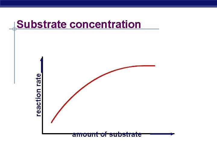 reaction rate Substrate concentration amount of substrate 