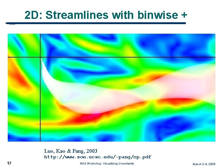 2 D: Streamlines with binwise + Luo, Kao & Pang, 2003 http: //www. soe.