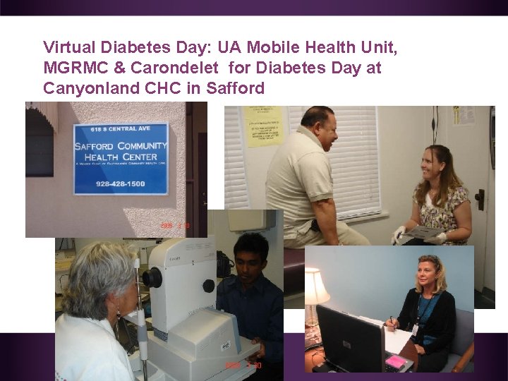 Virtual Diabetes Day: UA Mobile Health Unit, MGRMC & Carondelet for Diabetes Day at