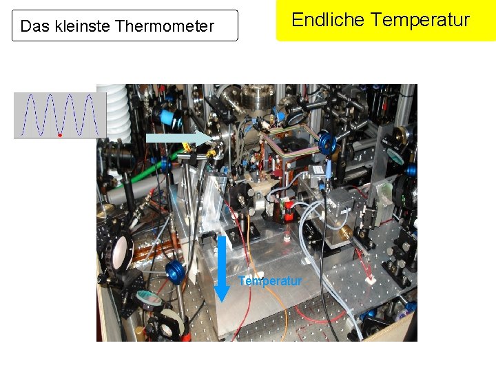 Das kleinste Thermometer Endliche Temperatur 