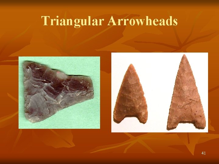 Triangular Arrowheads 41 