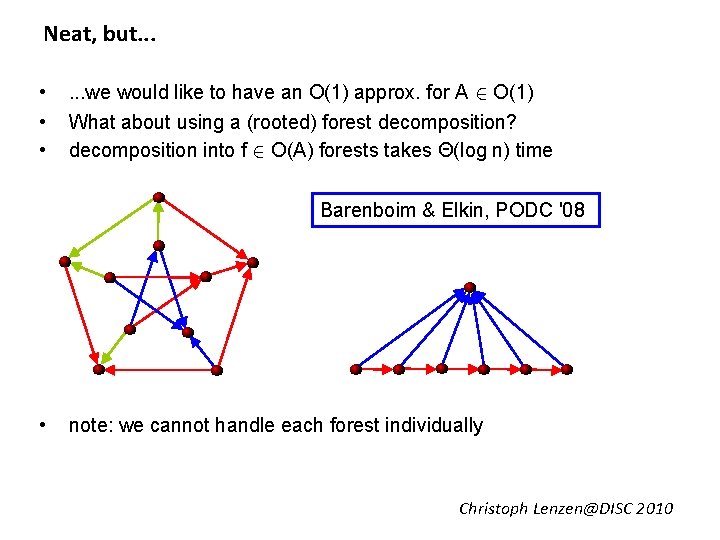 Neat, but. . . • • • . . . we would like to