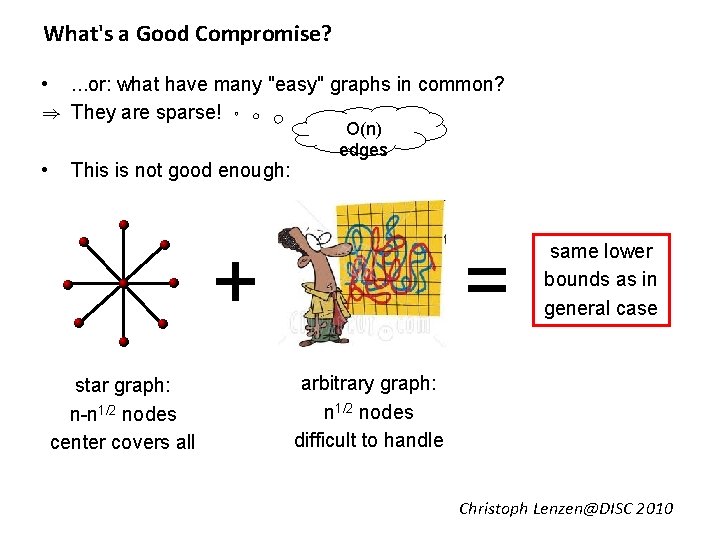 What's a Good Compromise? • . . . or: what have many "easy" graphs