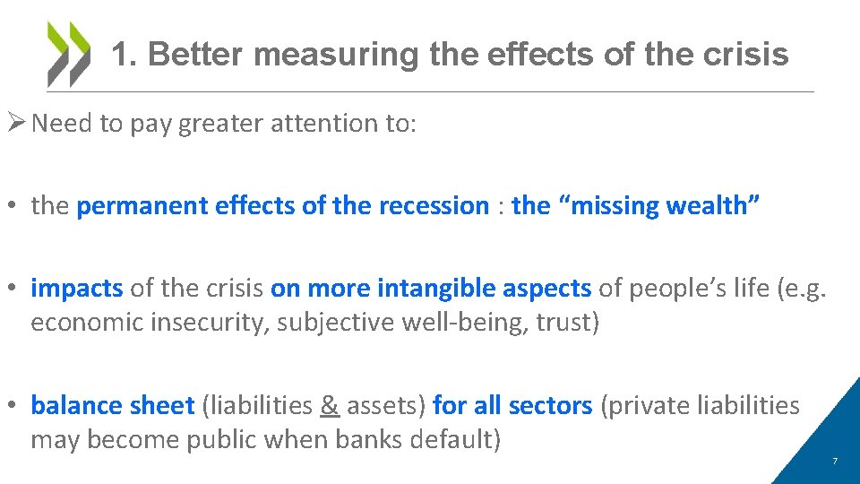 GOING BEYOND GDP MEASURING WHAT COUNTS FOR ECONOMIC