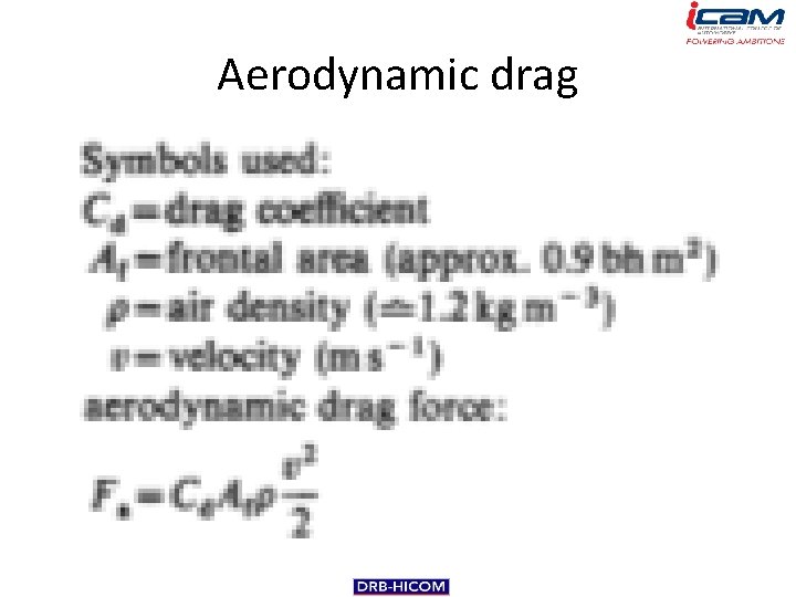 Aerodynamic drag 