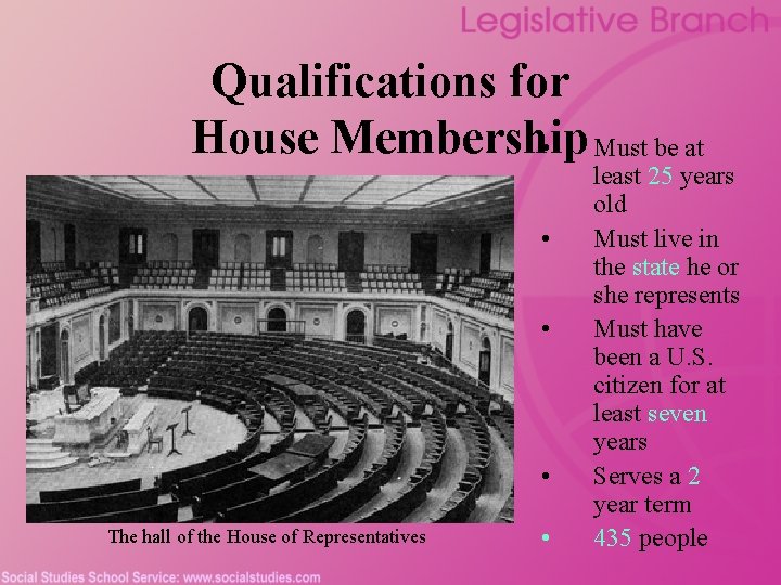 Qualifications for House Membership • Must be at • • • The hall of