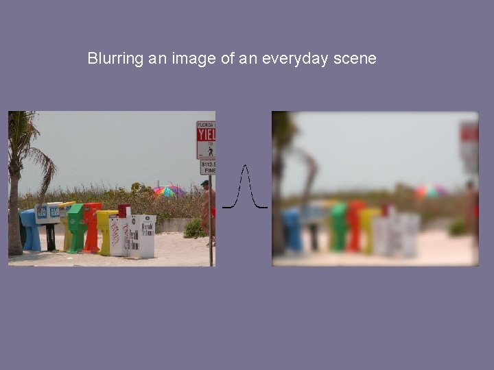Blurring an image of an everyday scene 