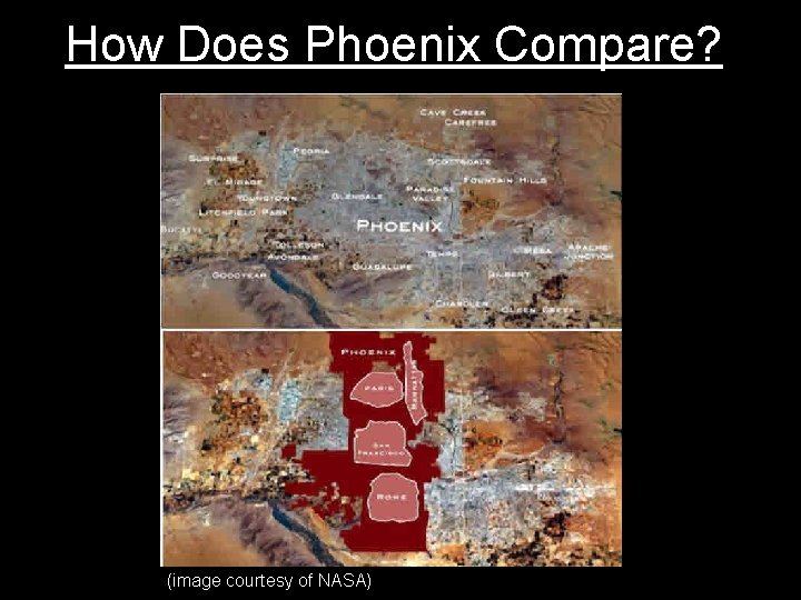 How Does Phoenix Compare? (image courtesy of NASA) 