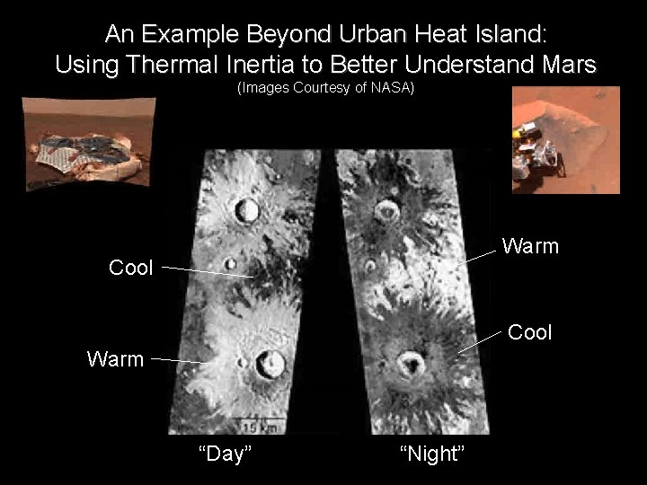 An Example Beyond Urban Heat Island: Using Thermal Inertia to Better Understand Mars (Images