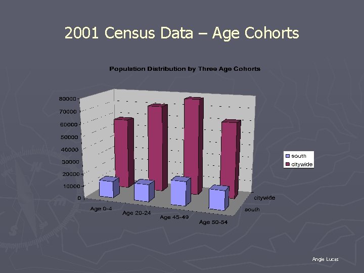 2001 Census Data – Age Cohorts Angie Lucas 