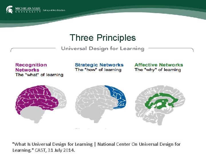 Three Principles "What Is Universal Design for Learning | National Center On Universal Design