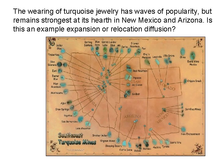 The wearing of turquoise jewelry has waves of popularity, but remains strongest at its