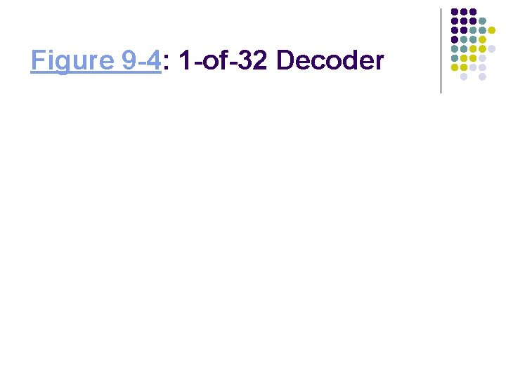 Figure 9 -4: 1 -of-32 Decoder 