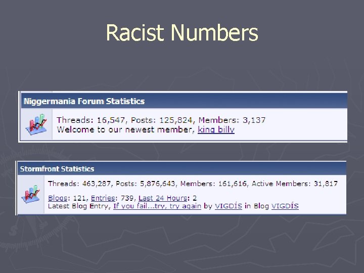 Racist Numbers 