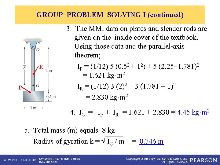 GROUP PROBLEM SOLVING I (continued) 3. The MMI data on plates and slender rods