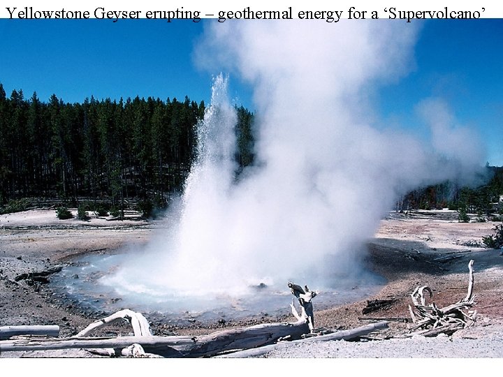 Yellowstone Geyser erupting – geothermal energy for a ‘Supervolcano’ 