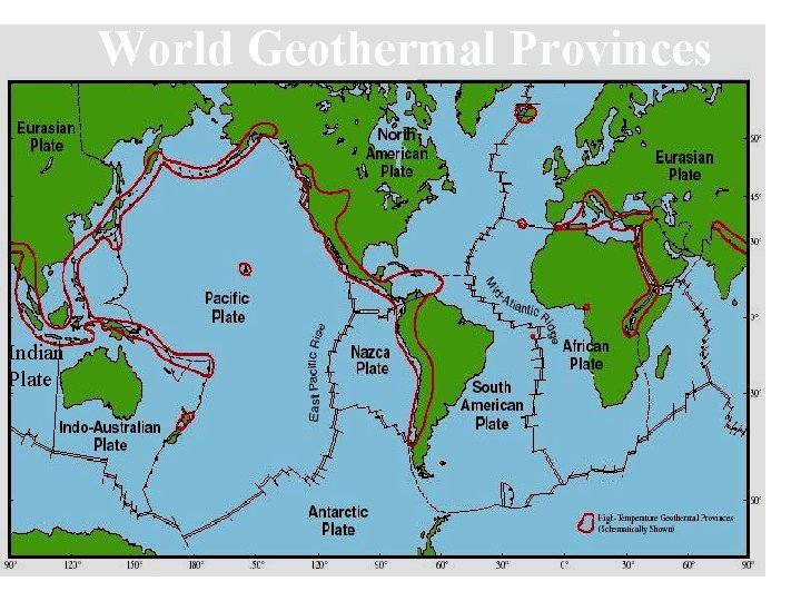 World Geothermal Provinces Indian Plate 