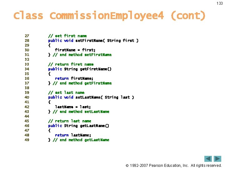 133 Class Commission. Employee 4 (cont) 27 28 29 30 31 32 33 34