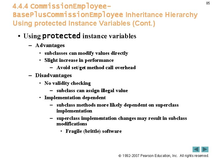 4. 4. 4 Commission. Employee. Base. Plus. Commission. Employee Inheritance Hierarchy Using protected Instance