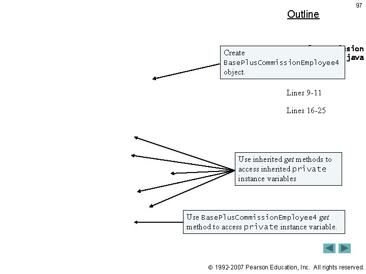 Outline 97 Base. Plus. Commission Employee. Test 4. java Base. Plus. Commission. Employee 4