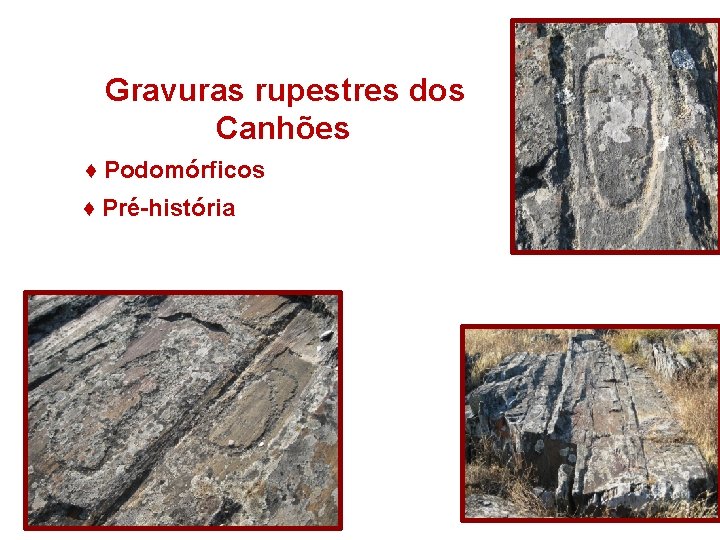 Gravuras rupestres dos Canhões ♦ Podomórficos ♦ Pré-história 