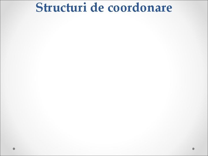 Structuri de coordonare 