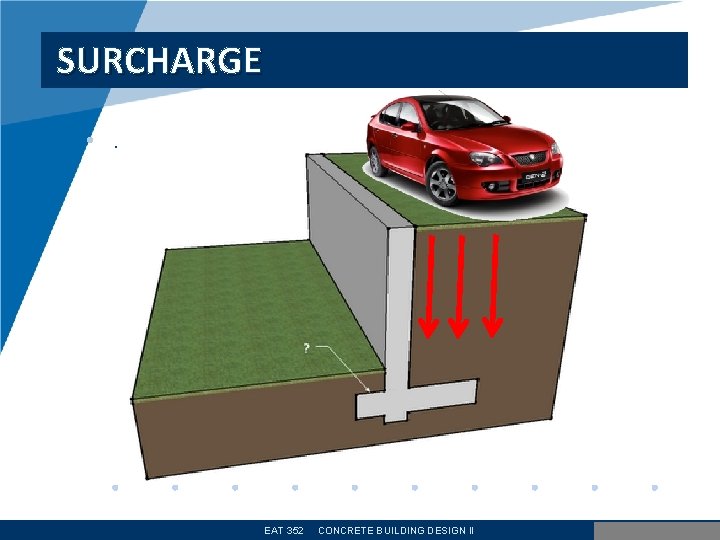 SURCHARGE • . EAT 352 CONCRETE BUILDING DESIGN II www. company. com 