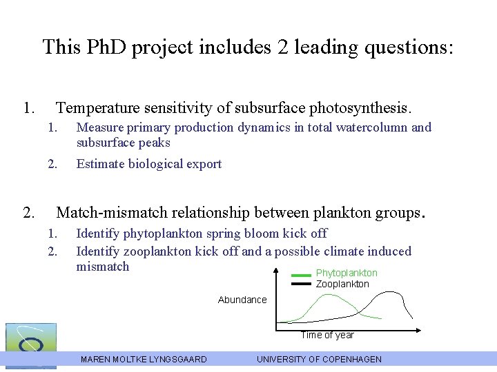 This Ph. D project includes 2 leading questions: 1. 2. Temperature sensitivity of subsurface