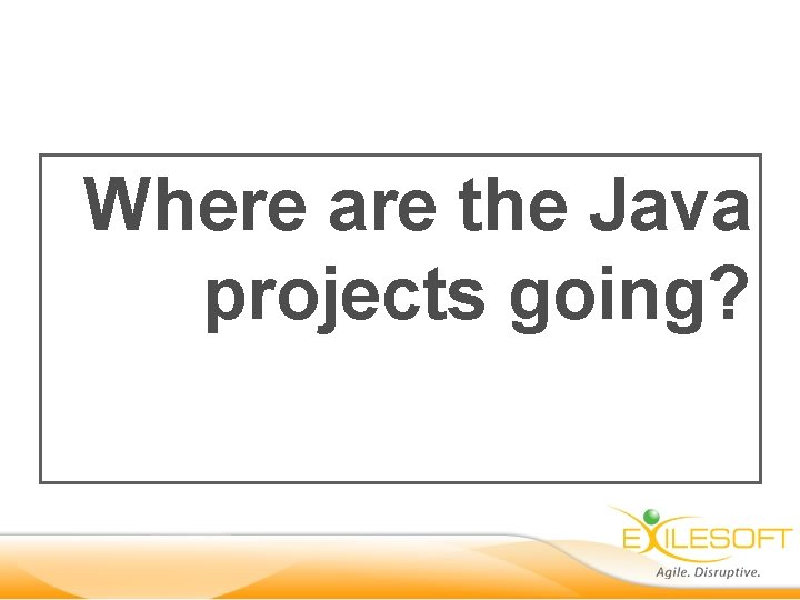 Where are the Java projects going? 