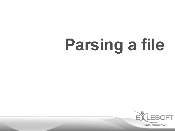 Parsing a file 