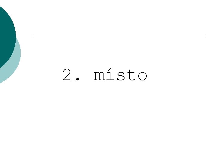 2. místo 