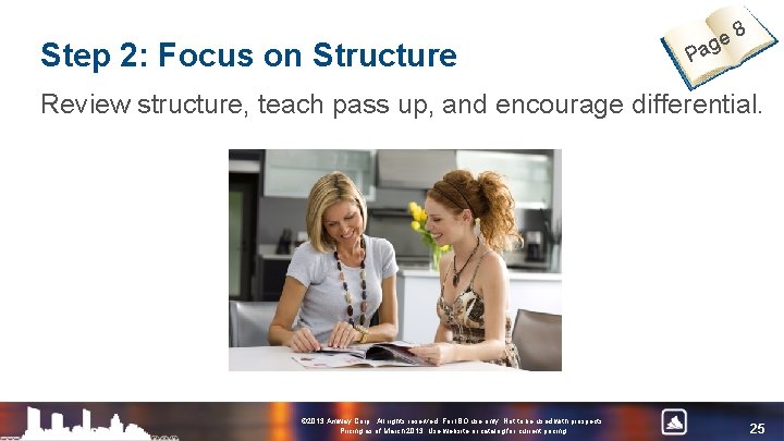 Step 2: Focus on Structure ge a P 8 Review structure, teach pass up,
