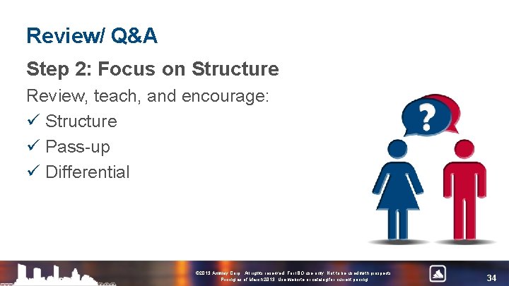 Review/ Q&A Step 2: Focus on Structure Review, teach, and encourage: ü Structure ü