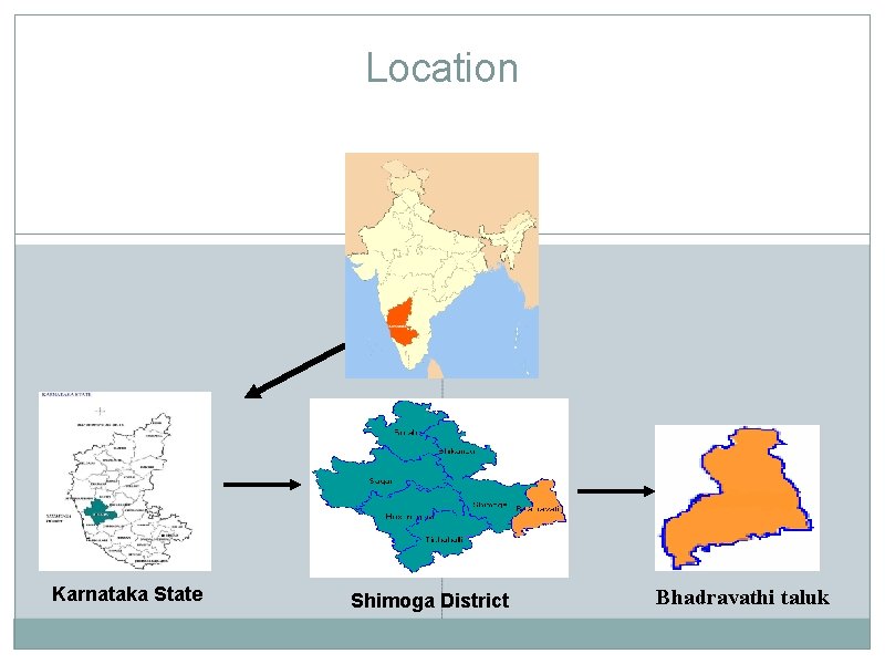 Location Karnataka State Shimoga District Bhadravathi taluk 
