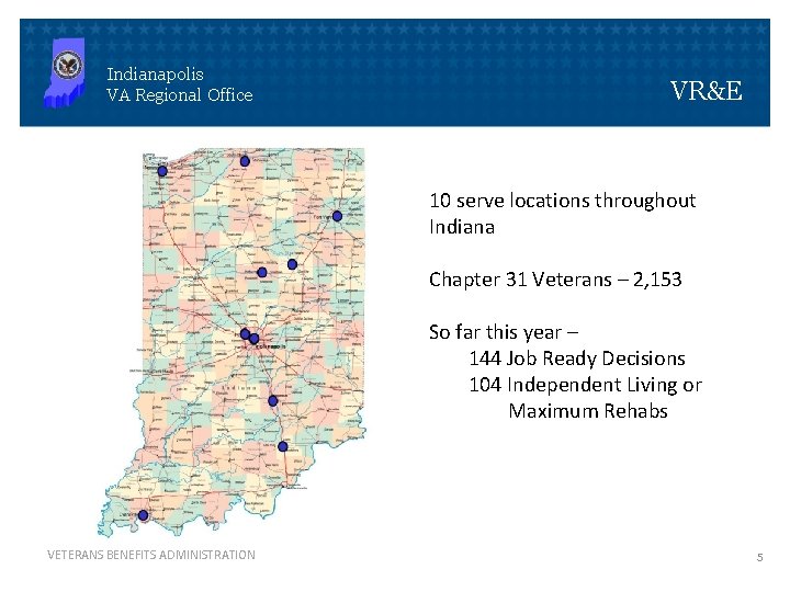 Briefing for County Veterans Service Officers Indianapolis VA