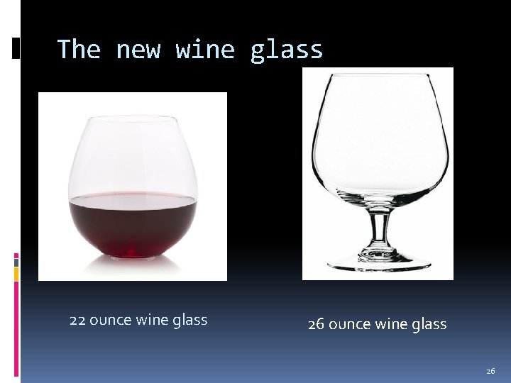 The new wine glass 22 ounce wine glass 26 