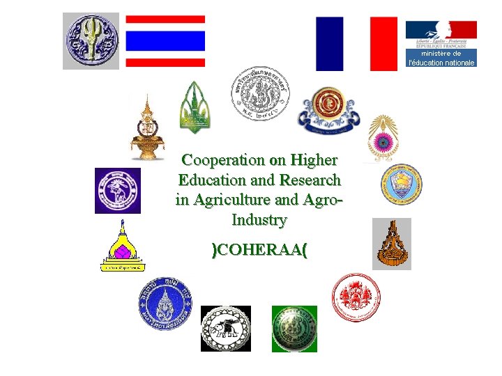 Cooperation on Higher Education and Research in Agriculture and Agro. Industry )COHERAA( 