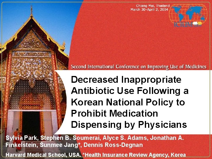 Decreased Inappropriate Antibiotic Use Following a Korean National Policy to Prohibit Medication Dispensing by