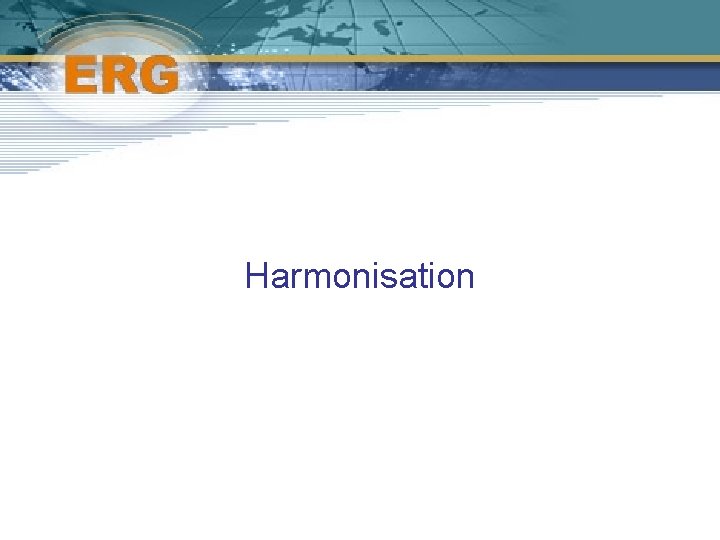 Harmonisation 