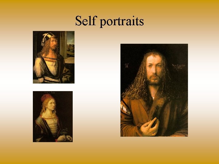 Self portraits 