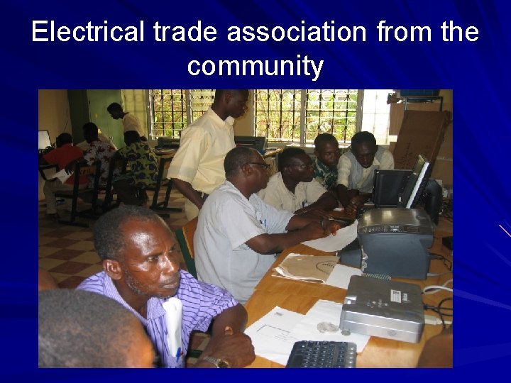 Electrical trade association from the community 